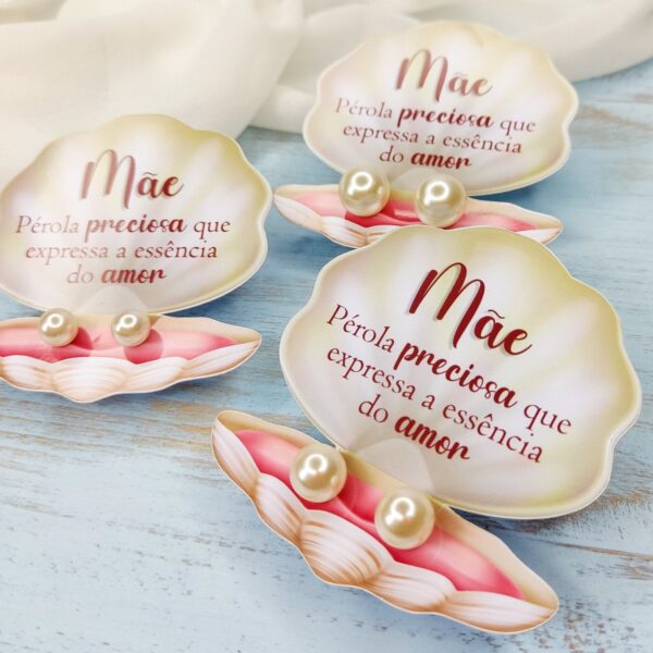 Card Concha Brincos Dia das Mães - Arquivo Digital