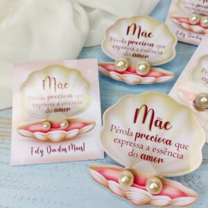 Card Concha Brincos Dia das Mães - Arquivo Digital