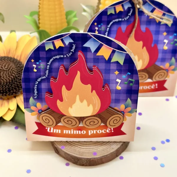 Card Mimo Festa Junina São João Bombom Paçoca Balinha