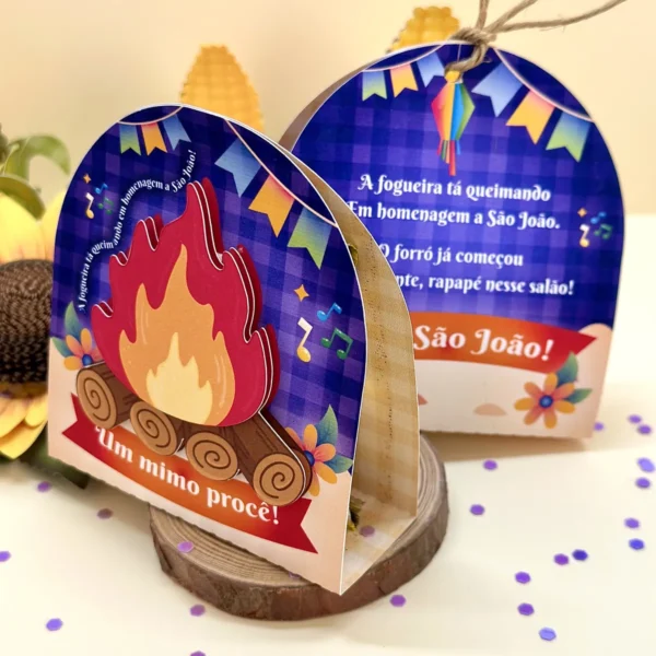 Card Mimo Festa Junina São João Bombom Paçoca Balinha
