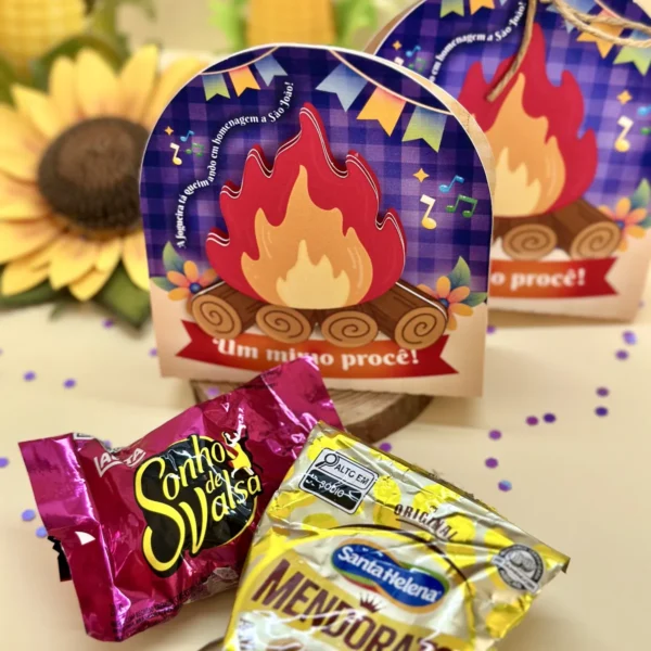 Card Mimo Festa Junina São João Bombom Paçoca Balinha
