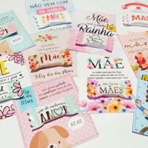 Cards e Balinhas Dia das Mães - Arquivo Digital