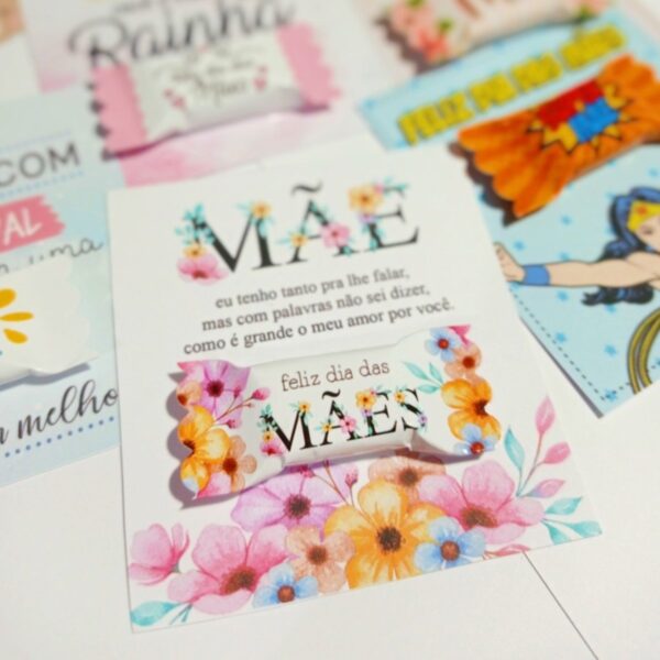Cards e Balinhas Dia das Mães - Arquivo Digital