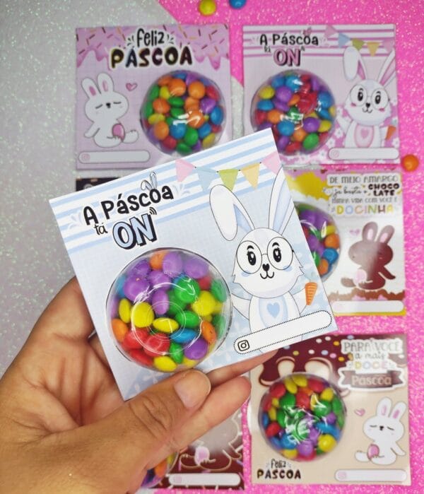Cartão Colorete Páscoa - Arquivo Digital