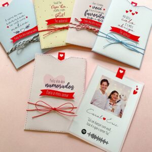 Cartão Com Foto e Spotify Dia dos Namorados Para Imprimir