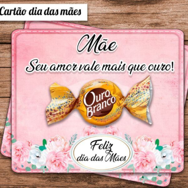 Cartão Dia das Mães Bombom Studio e pdf - Imagem 2