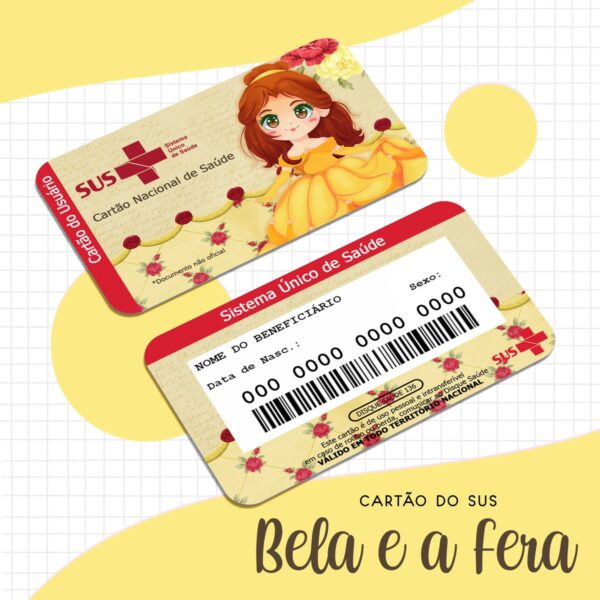 Cartão Sus A Bela e a Fera - Arquivo Digital