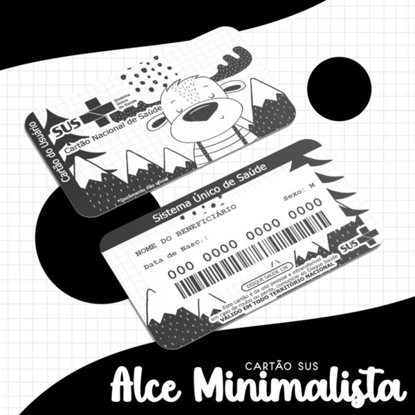 Cartão Sus Alce Minimalista - Arquivo Digital