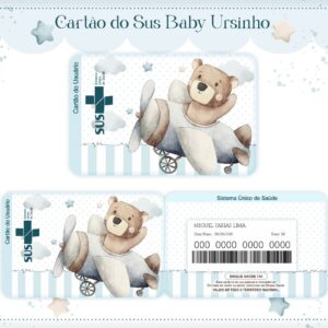 cartao sus baby urso arquivo digital papelaria personalizada 2