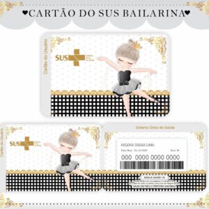 cartao sus bailarina black arquivo digital arte digital