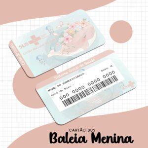 cartao sus baleia menina arquivo digital arquivo digital