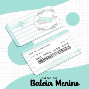 cartao sus baleia menino arquivo digital cartao sus baleia