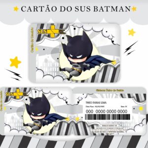 cartao sus batman arquivo digital cartao sus personalizado