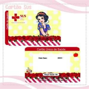 Cartão Sus Branca de Neve Menina - Arquivo Digital