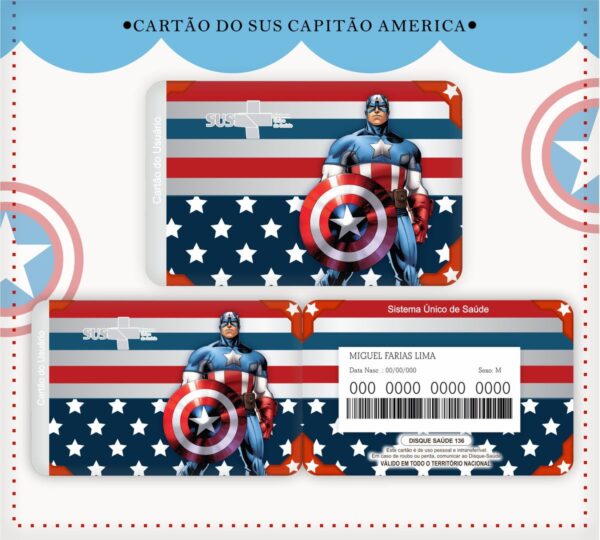 Cartão Sus Capitão América - Arquivo Digital