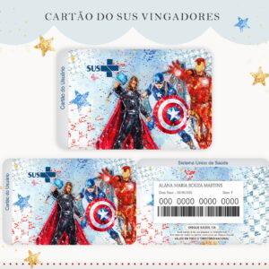 cartao sus capitao america arquivo digital encadernacao em geral