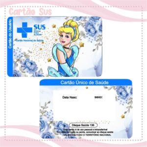 Cartão Sus Cinderela Menina - Arquivo Digital
