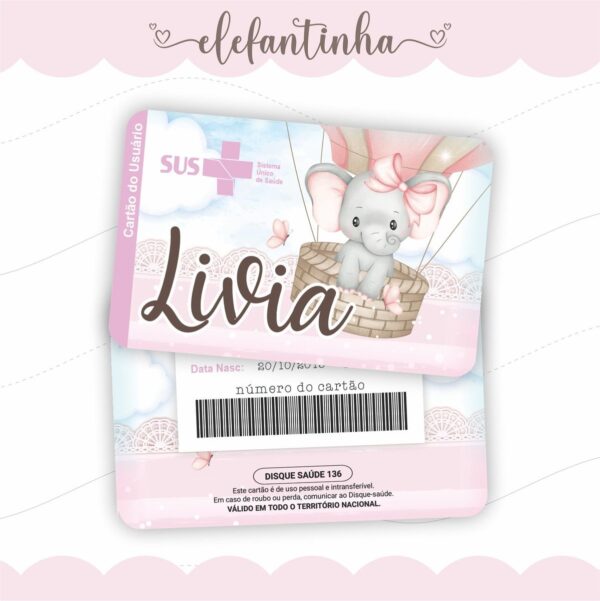 Cartão Sus Elefantinha - Arquivo Digital