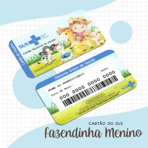cartao sus fazendinha menino arquivo digital cartao sus fazendinha