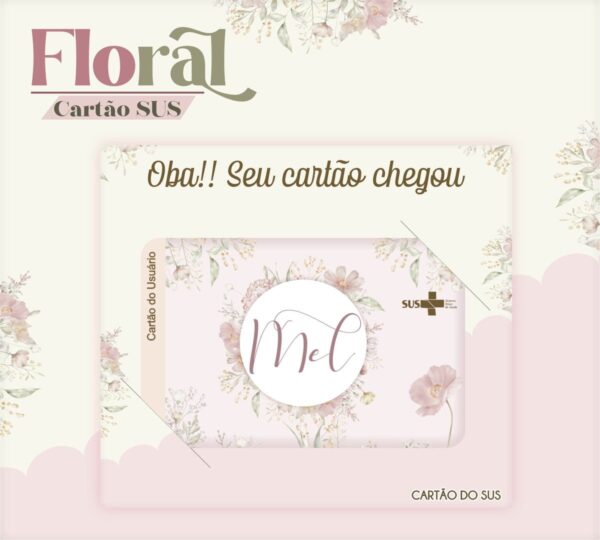 Cartão Sus Floral - Arquivo Digital