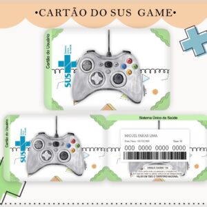 cartao sus game arquivo digital papel e scrapbook