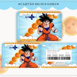 Cartão Sus Goku - Arquivo Digital