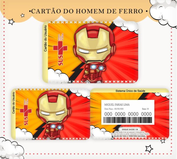 Cartão Sus Homem De Ferro - Arquivo Digital