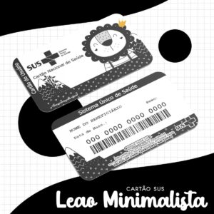 Cartão Sus Leão Minimalista - Arquivo Digital