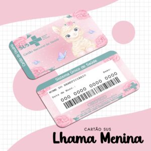 cartao sus lhama menina arquivo digital cartao sus lhama menina