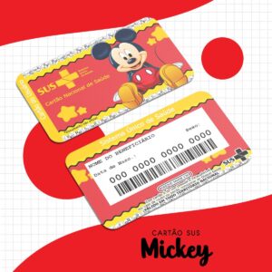 cartao sus mickey arquivo digital digital