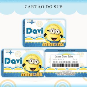 cartao sus minions arquivo digital cartao sus minions