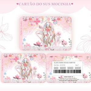 cartao sus mocinha arquivo digital papelaria digital