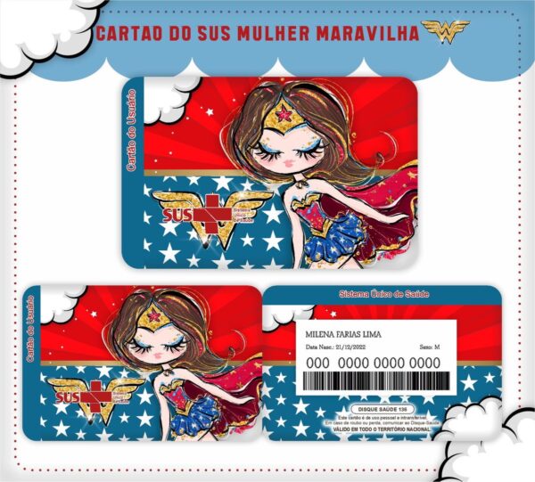 Cartão Sus Mulher Maravilha - Arquivo Digital