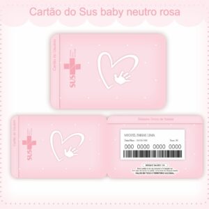 cartao sus neutro rosa arquivo digital