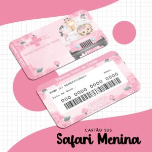 Cartão Sus Safari Menina - Arquivo Digital