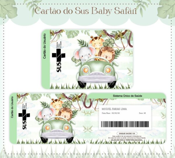 Cartão Sus Safari Verde - Arquivo Digital