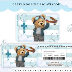 Cartão Sus Urso Aviador - Arquivo Digital