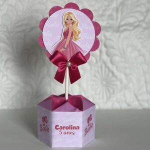 centro de mesa barbie arquivo digital caixa bala 1