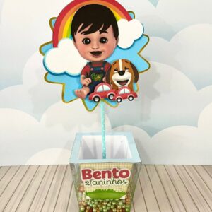 centro de mesa bento e toto arquivo digital kit festa pronta