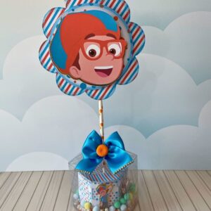 centro de mesa blippi acetato studio e pdf papel e scrapbook