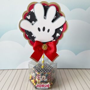 centro de mesa mickey acetato arquivo digital kit festa