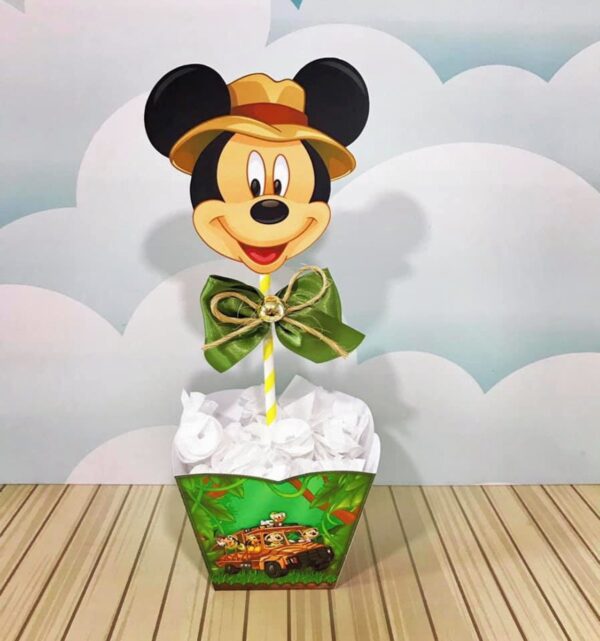 Centro De Mesa Mickey Safari - Arquivo Digital
