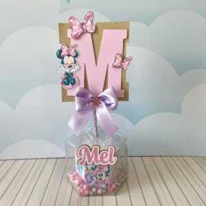centro de mesa minnie acetato arquivo digital decoracao centro da mesa