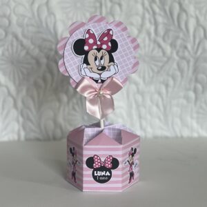 Centro de Mesa Minnie Rosa - Arquivo Digital