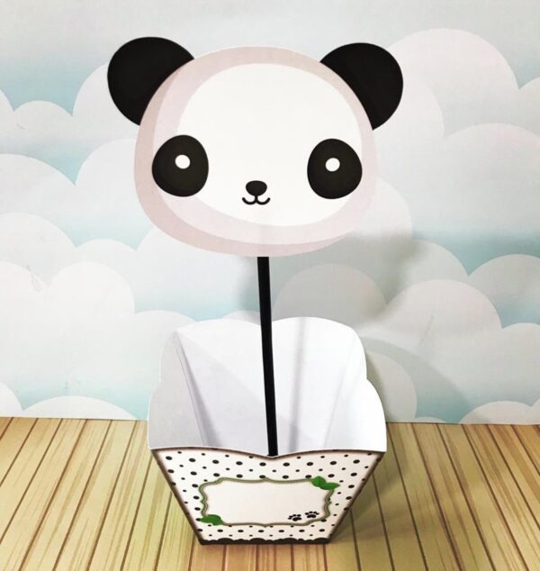 Centro De Mesa Panda Menino - Arquivo Digital