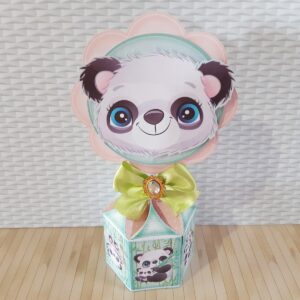 centro de mesa pandinha menino arquivo digital papelaria 2