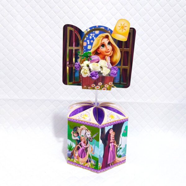 Centro de Mesa Rapunzel Enrolados - Arquivo Digital