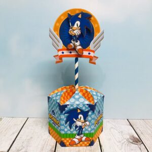 Centro De Mesa Sonic Azul - Arquivo Digital
