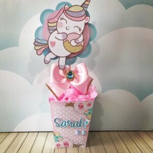 centro de mesa unicornio cute arquivo digital decoracao
