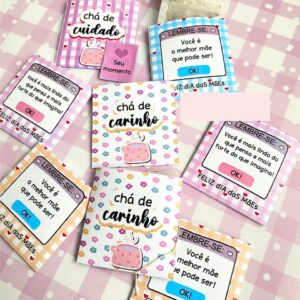 cha personalizado dia das maes png e pdf